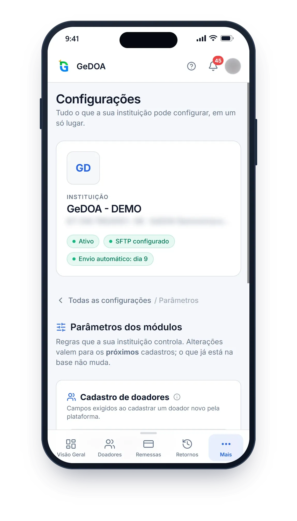 Parâmetros